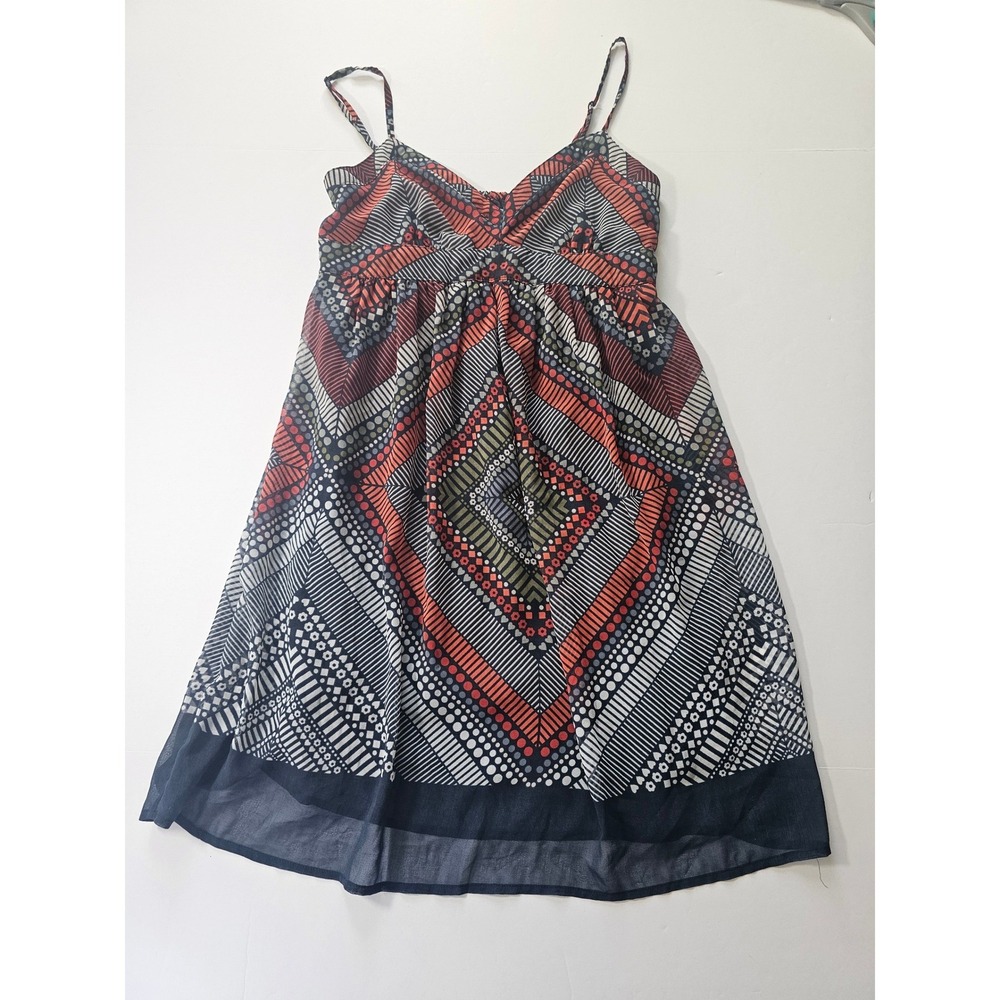 American Eagle Geometric Sun Dress Womens Small Multicolor‎ Boho Summer
